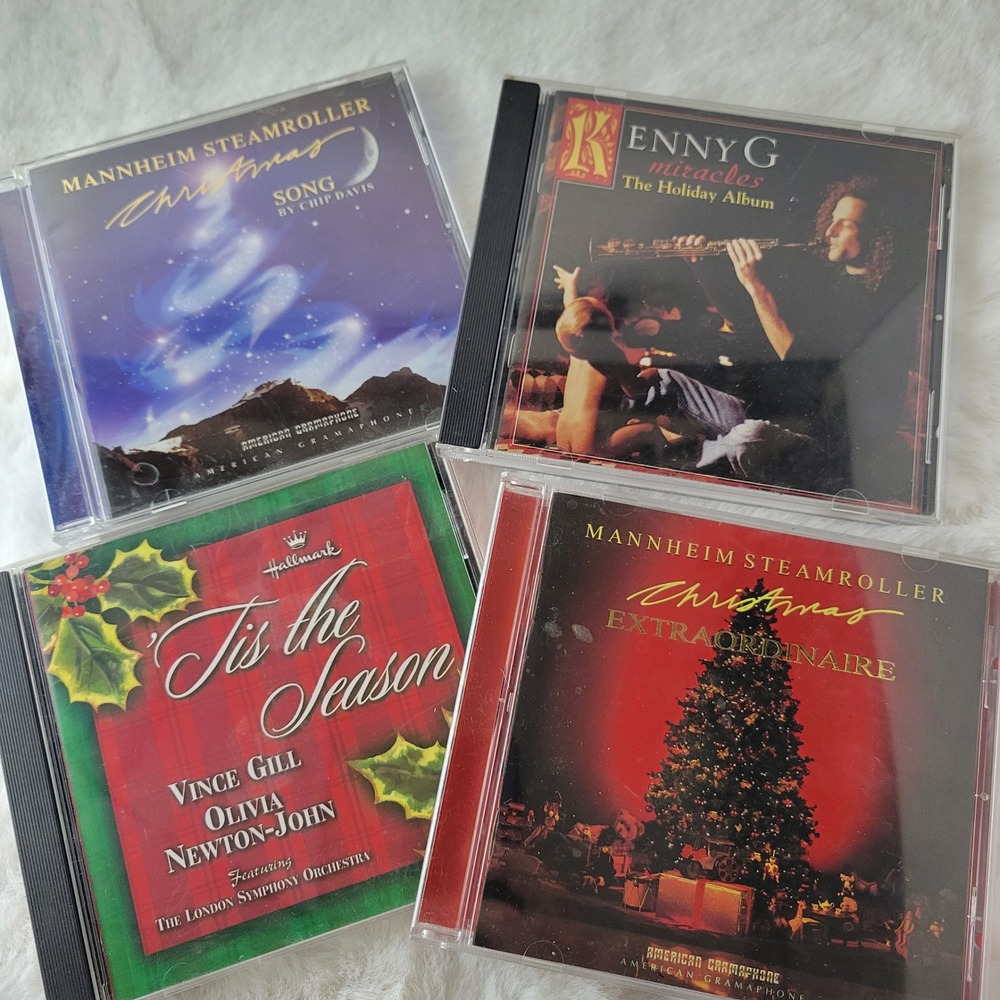 Christmas‎ CD Lot Mannheim Steamroller Kenny G Hallmark Holiday Music
